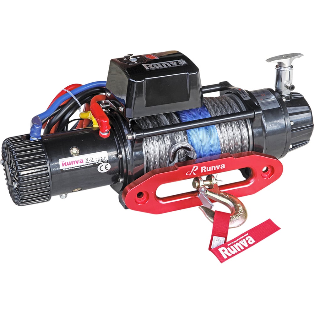 Изображение товара Автомобильная электрическая лебёдка RUNVA 12V 9500 lbs 4350 кг влагозащищенная EWB9500-Q-SRMAC