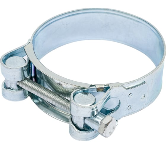 Изображение товара Одноболтовый силовой хомут NOVOCRAFT 64-67 мм, цинк, уп. 5 шт. RZN064067005