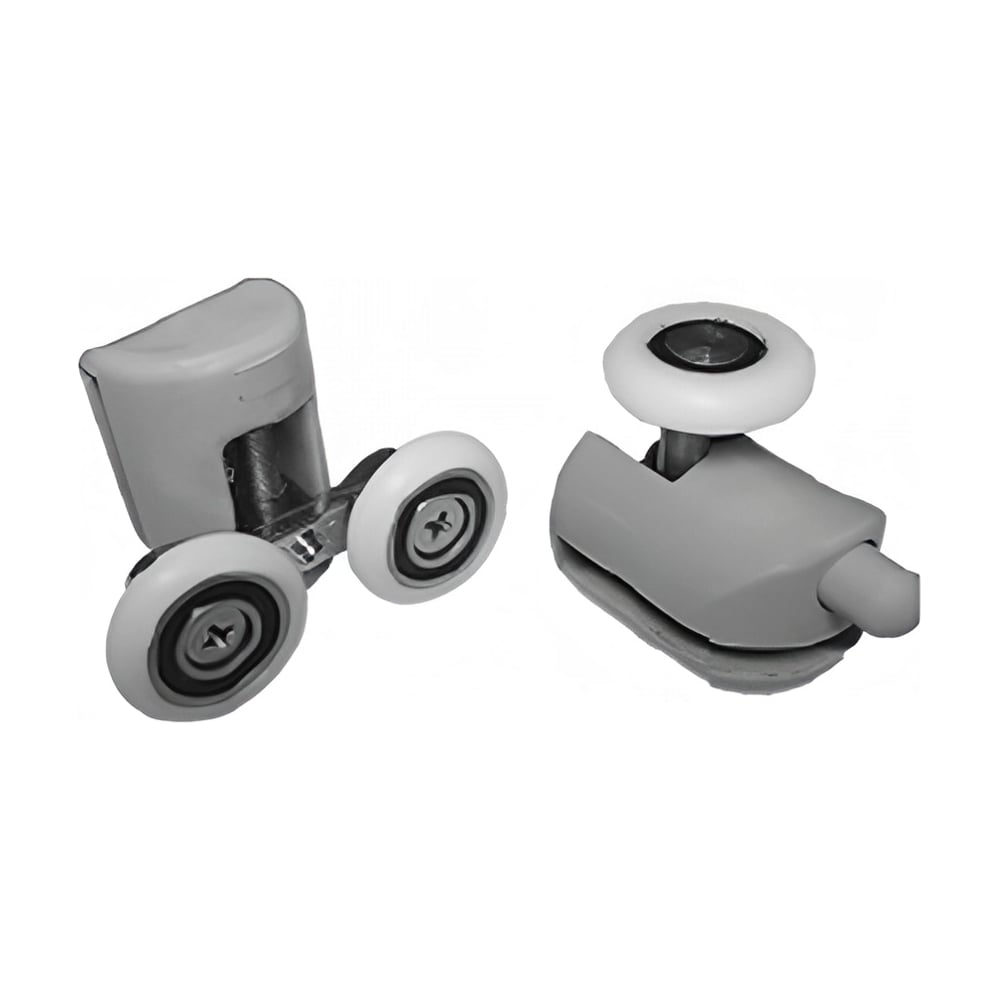 Изображение товара Ролик дверной комплект для душевой кабины 8 шт металл пластик серый