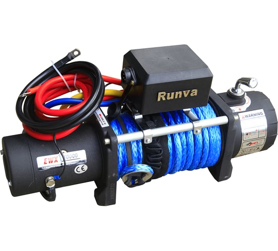Изображение товара Автомобильная электрическая лебёдка RUNVA 12V 10000 lbs 4500 кг синтетический трос EWX10000SR