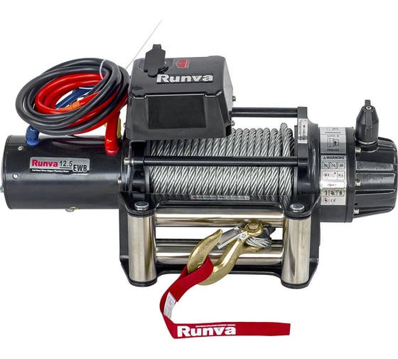 Изображение товара Автомобильная электрическая лебёдка RUNVA 12V 12500 lbs 5670 кг влагозащищенная EWB12500S