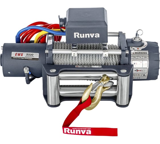 Изображение товара Автомобильная электрическая лебёдка RUNVA 12V 9500 lbs 4350 кг EWX9500S