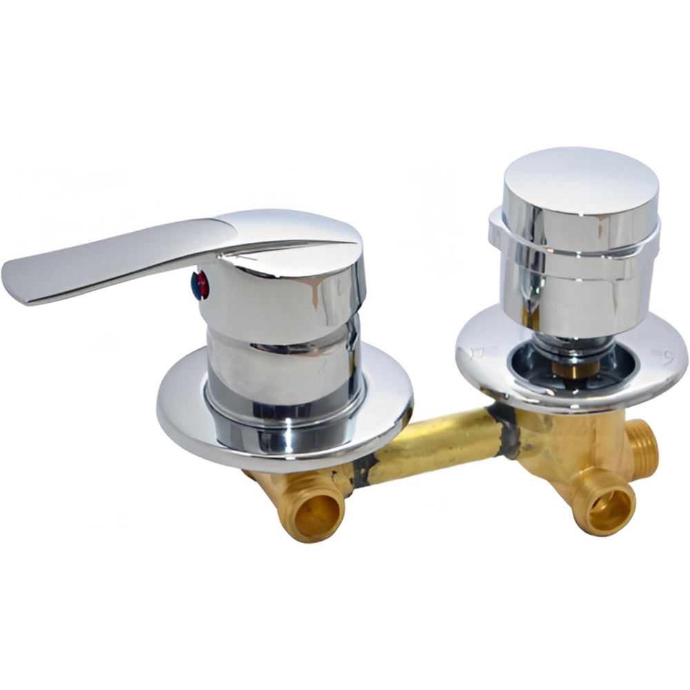 Изображение товара Смеситель для душа 2-3 режима, латунь, хром, ООО ПКФ Сварком s056747