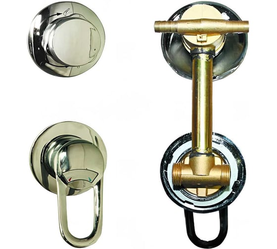 Изображение товара Смеситель ООО ПКФ Сварком 2-х режимный, 120 мм, в сборе, под хомут, 1шт СанТех s033960