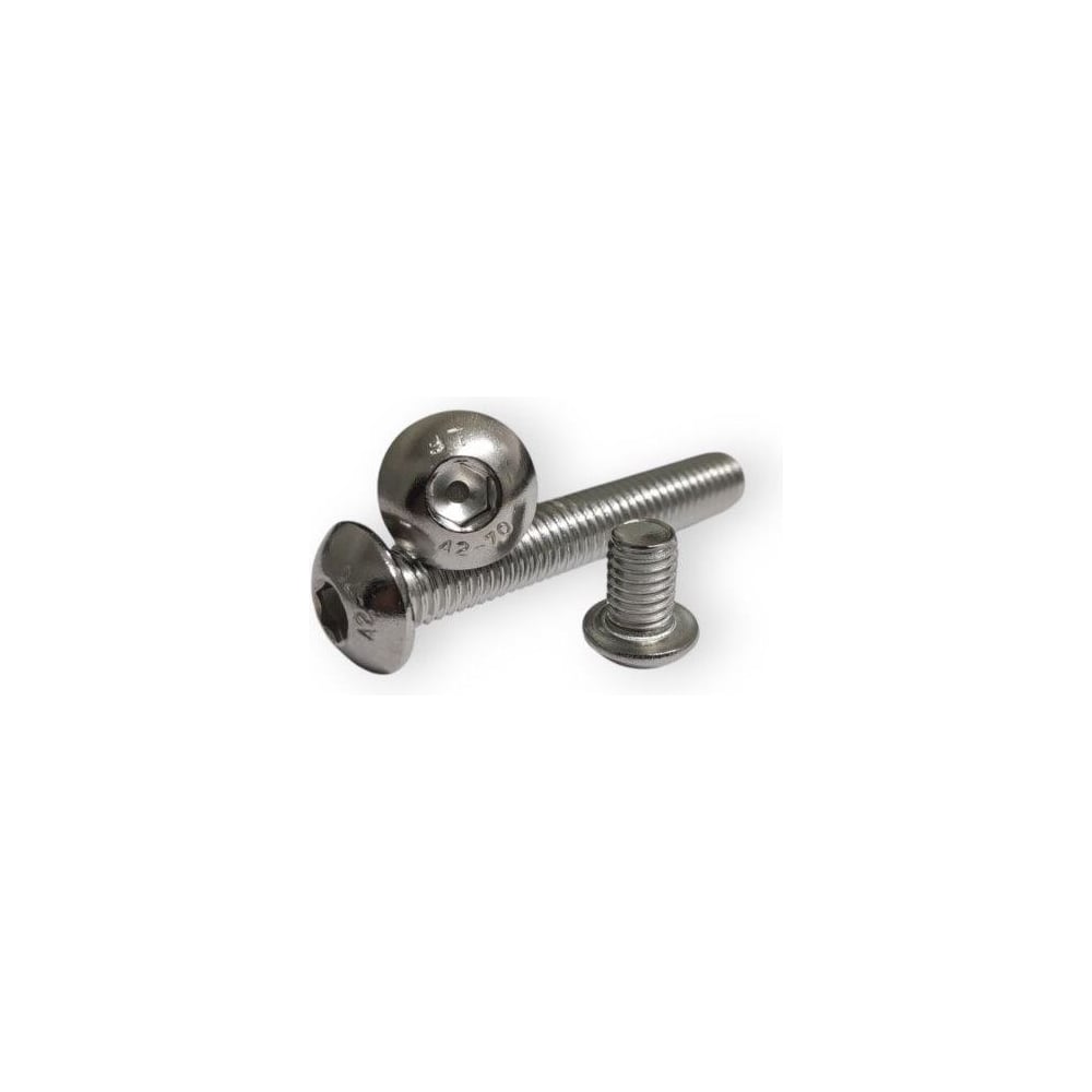 Изображение товара Винт Крепсталь ISO 7380 М10х45 нержавеющая сталь кольцевой крепеж 100 шт