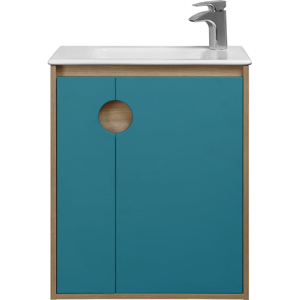 Изображение товара Тумба под раковину AQUATON Анси 60 морская волна современная мебель для ванной