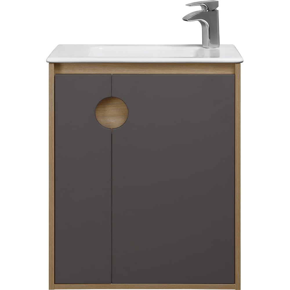 Изображение товара Тумба под раковину AQUATON Анси 60 современная модель в темный шоколад