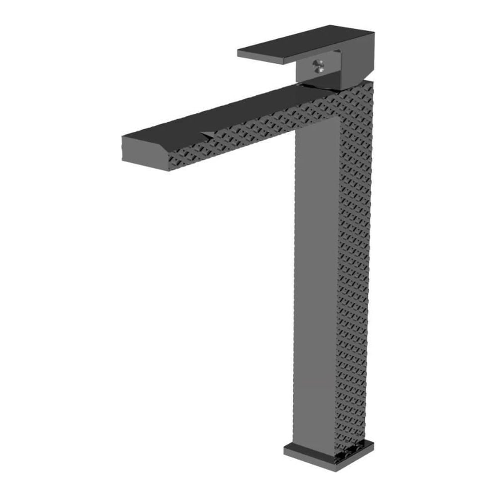 Изображение товара Смеситель для раковины Knotlor высокий однорычажный оружейная сталь KN-24/GMP