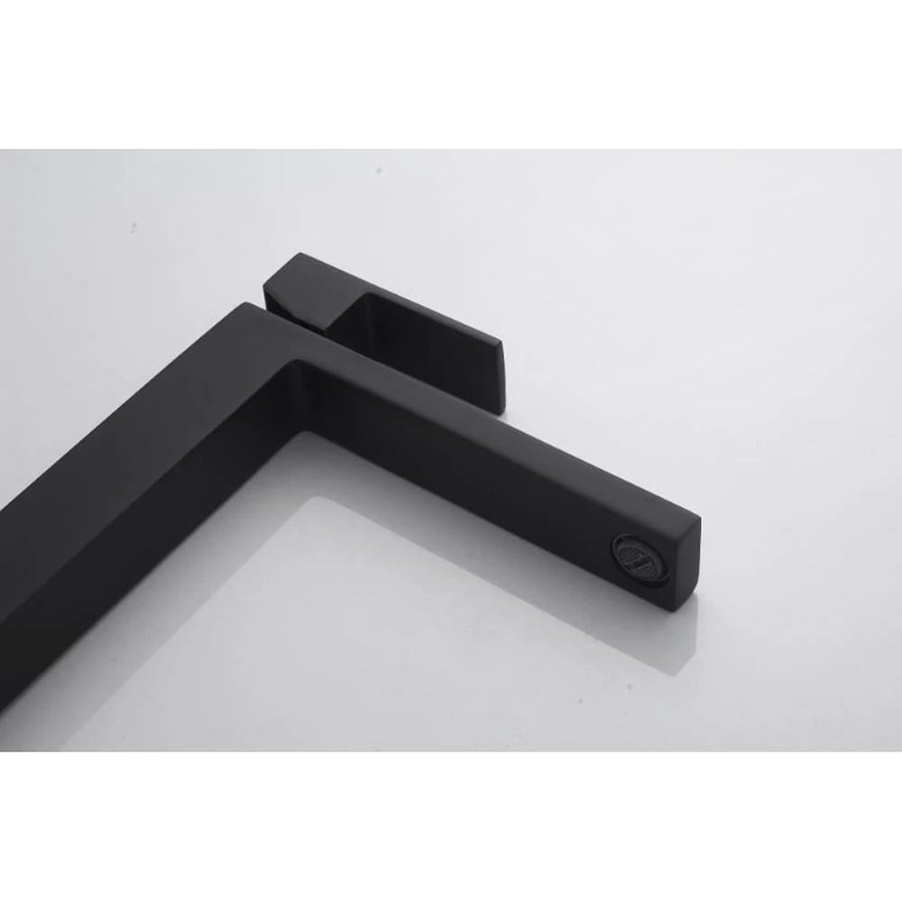 Изображение товара Современный однорычажный смеситель Knotlor KN-24/BL черный для раковины