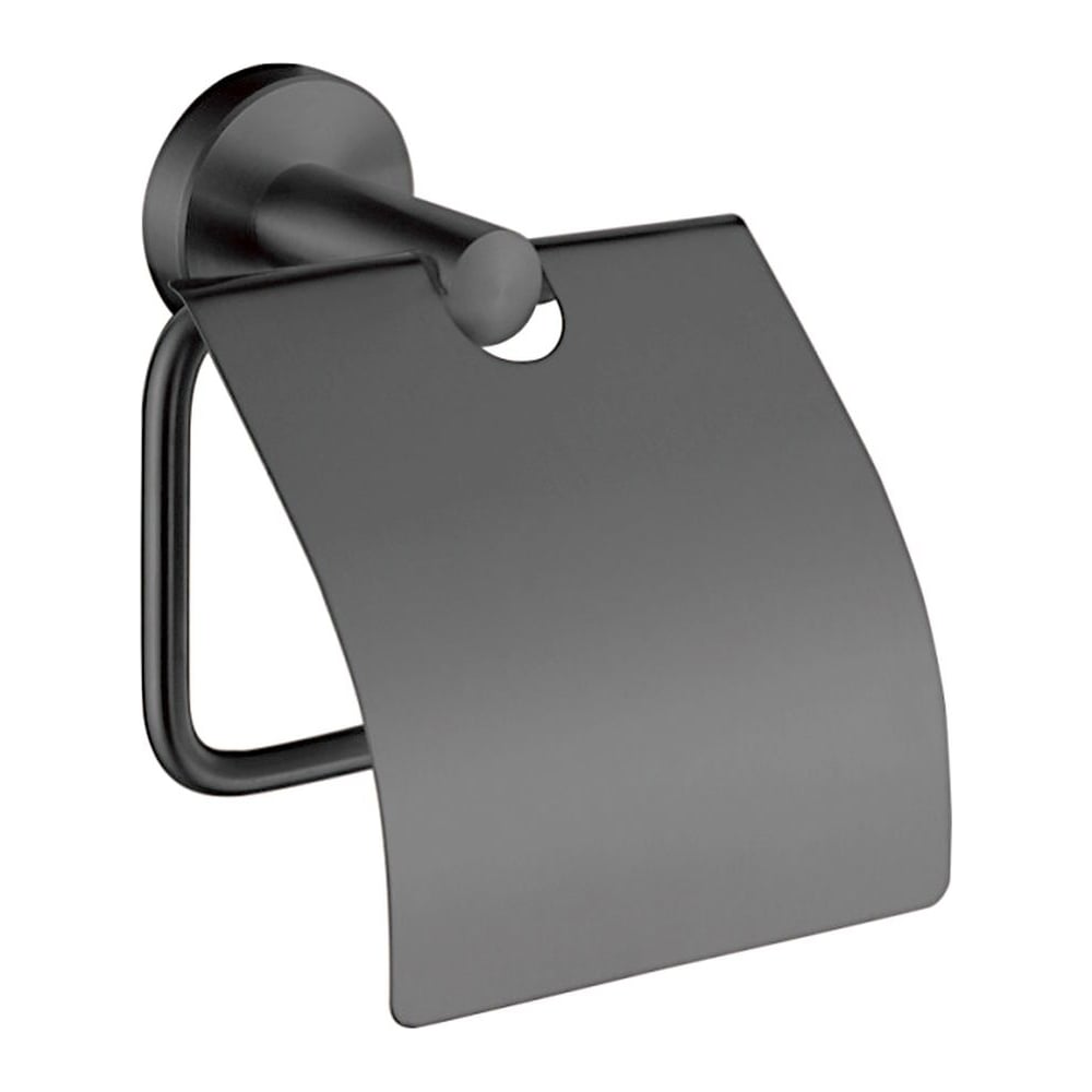 Изображение товара Держатель туалетной бумаги Ledeme L71703U с крышкой настенный нержавеющая сталь серый