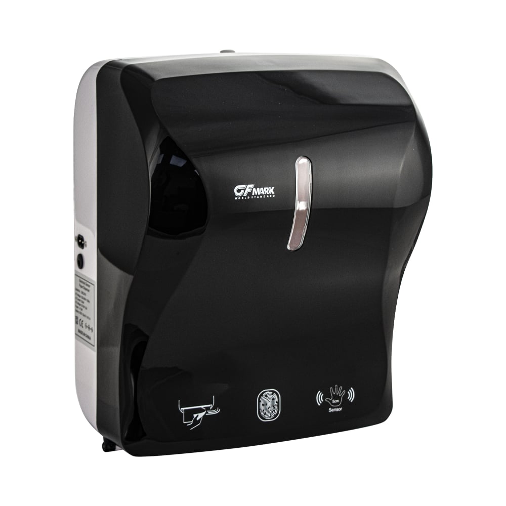 Изображение товара Диспенсер GFmark для бумажных полотенец рулонный пластиковый черный с сенсорным управлением
