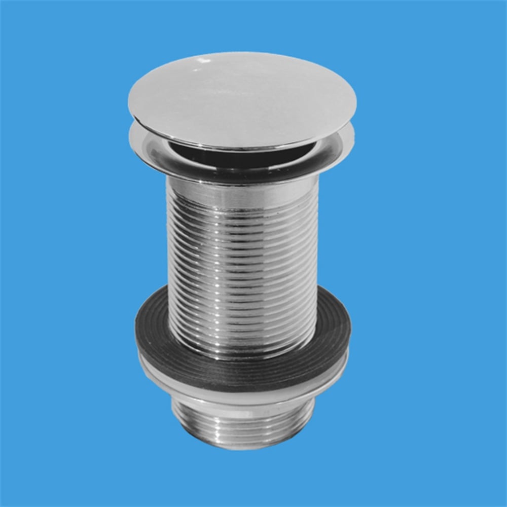 Изображение товара Донный клапан с переливом McAlpine DWU60-CB, металлический, хром