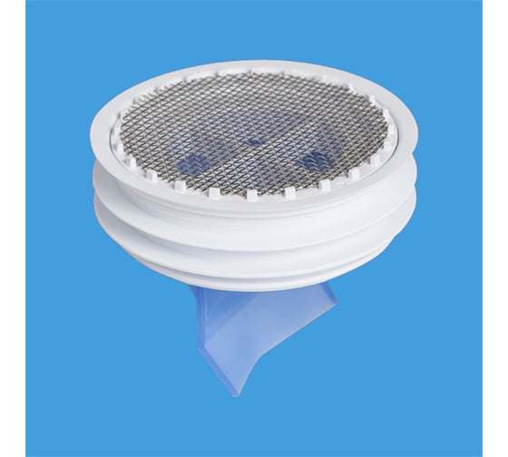 Изображение товара Манжета McAlpine с фильтрующей сеткой и вставкой сухой гидрозатвор (тип-силик. клапан)Дн=110мм MRFDC-SV-110