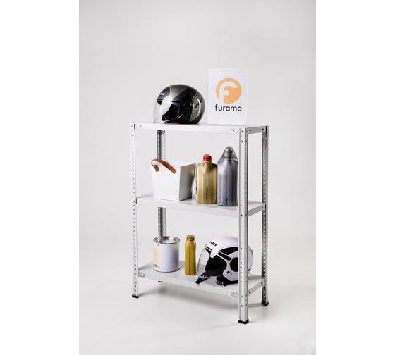 Изображение товара Стеллаж ООО ФУРАМА СТФЛ 1500х1000х300 мм, 3 полки, серый СТФЛ151030-3