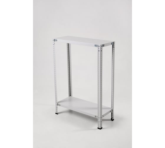 Изображение товара Стеллаж ООО ФУРАМА СТФЛ 1000х1000х600 мм, 2 полки, серый СТФЛ101060-2