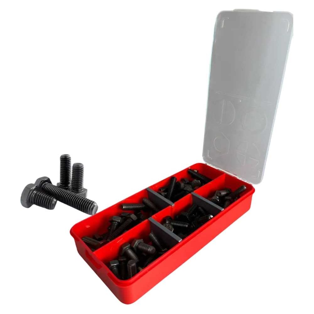 Изображение товара Набор высокопрочных болтов М6 М8 12.9 DIN 933 оцинкованные 105 штук