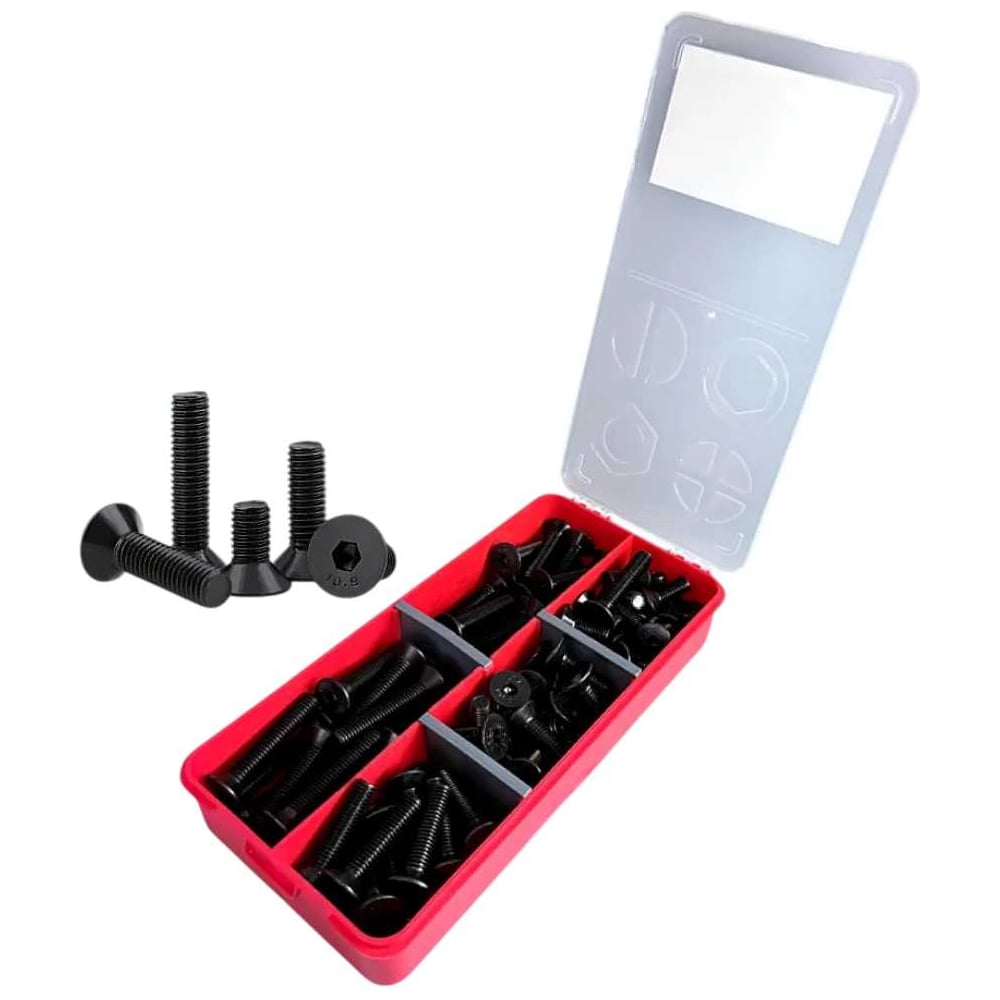 Изображение товара Набор винтов М8 потайных черных 10.9 DIN7991 90 штук