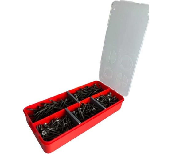 Изображение товара Саморезы по металлу 23 Болта 3,5 мелкая резьба в органайзере НАБОР 1 1000157