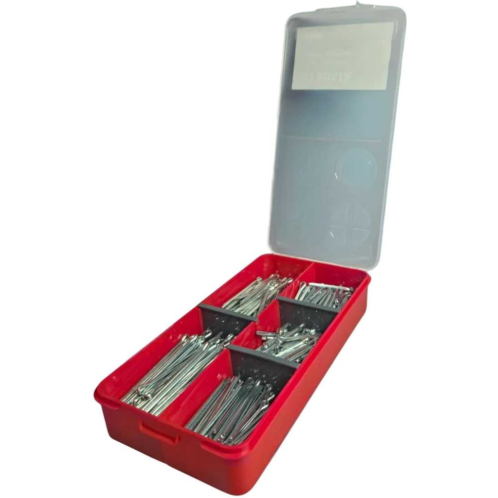 Изображение товара Шплинты прямые для фиксации крепежа 23 Болта в органайзере набор 2 шт