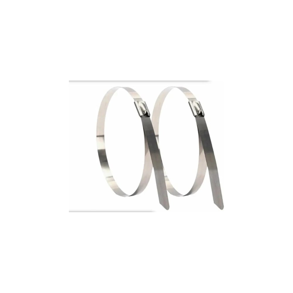 Изображение товара Хомут кабельный 23 Болта 4,6х200 из нержавеющей стали ANSI 304, упаковка 5 шт.