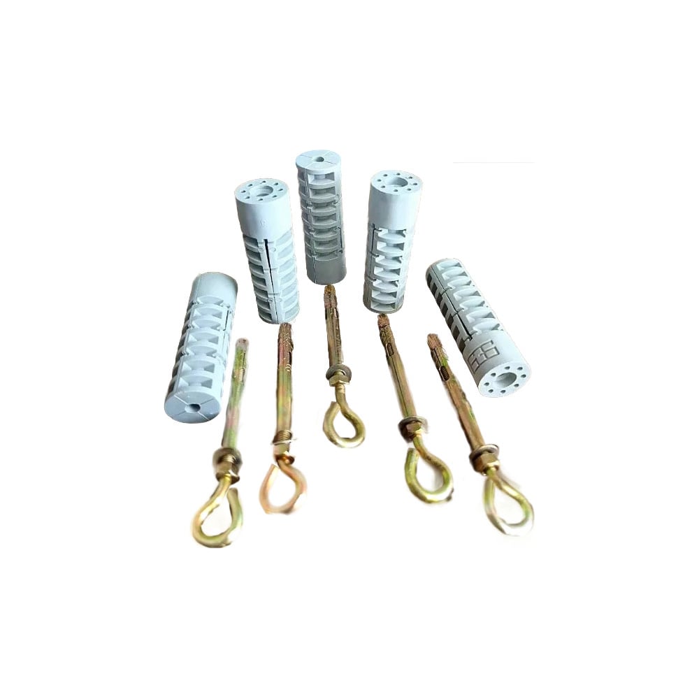 Изображение товара Набор для крепления в газобетон 23 болта дюбель анкер кольцо 5 шт