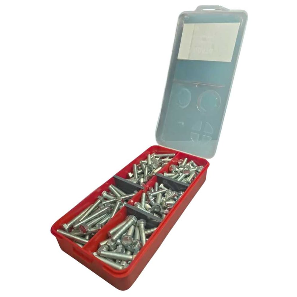 Изображение товара Высокопрочные болты М8 DIN 933 набор 95 шт. оцинкованная сталь 10.9