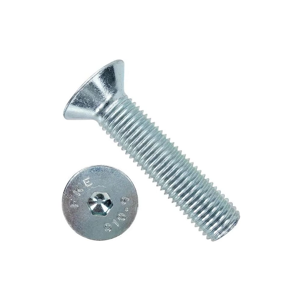 Изображение товара Винт Крепсталь DIN 7991 М6х70 10.9 цинк полная резьба 385 шт