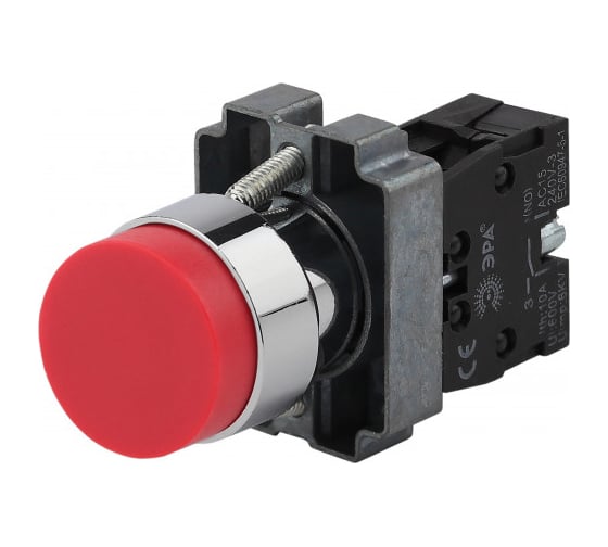 Изображение товара Кнопка управления ЭРА LAY5-BL42 без подсветки, красная, 1р, 20/200/5000 Б0045673