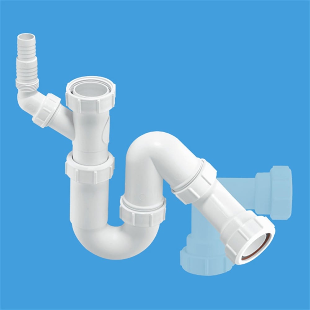 Изображение товара Сифон McAlpine Без Выпуска ф-40-40/40 P/S-образный с носиком MRSK7