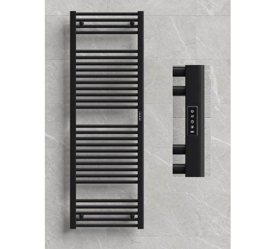 Изображение товара Полотенцесушитель бытовой электрический RIFAR - D-LINE Чёрный янтарь матовый DL-150-50-BM