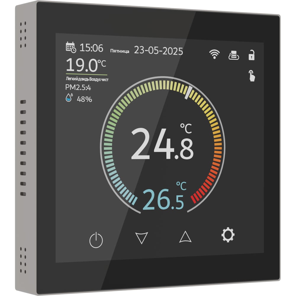 Изображение товара Умный сенсорный терморегулятор Werkel W1851104 с Wi-Fi и LCD дисплеем