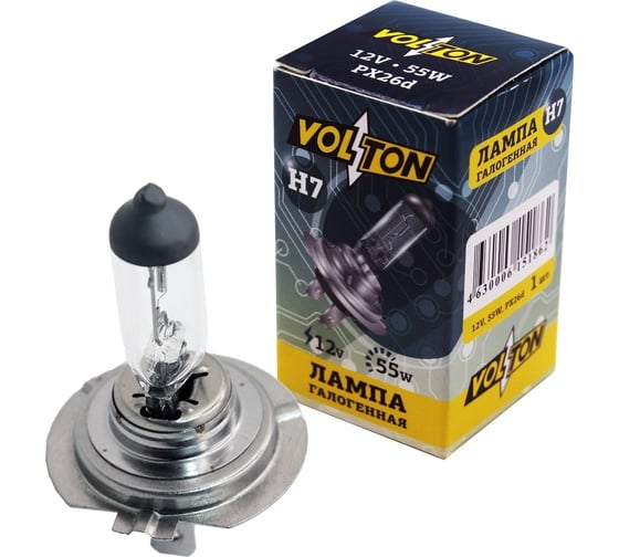 Изображение товара Галогенная лампа VOLTON H7 12В/55 Вт VLT1411