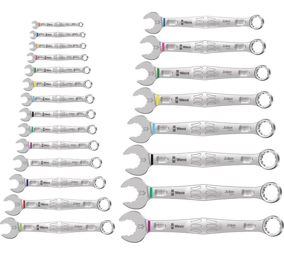 Изображение товара Набор комбинированных гаечных ключей WERA 6003 Joker 22 Set 1, 5.5 - 32 мм, 22 предмета WE-020232