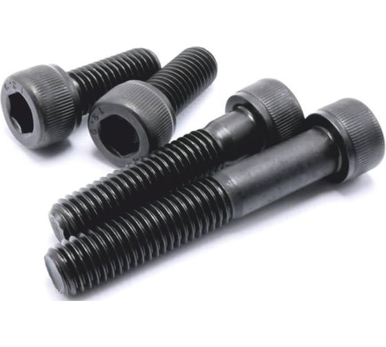 Изображение товара Винт DIN 912 М16х75 (12.9) оксидированное покрытие неполная резьба 50 шт. Крепсталь K001086