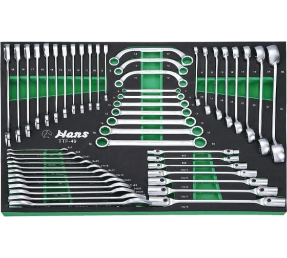 Изображение товара Набор комбинированных ключей HANS 49 предметов TTF-49