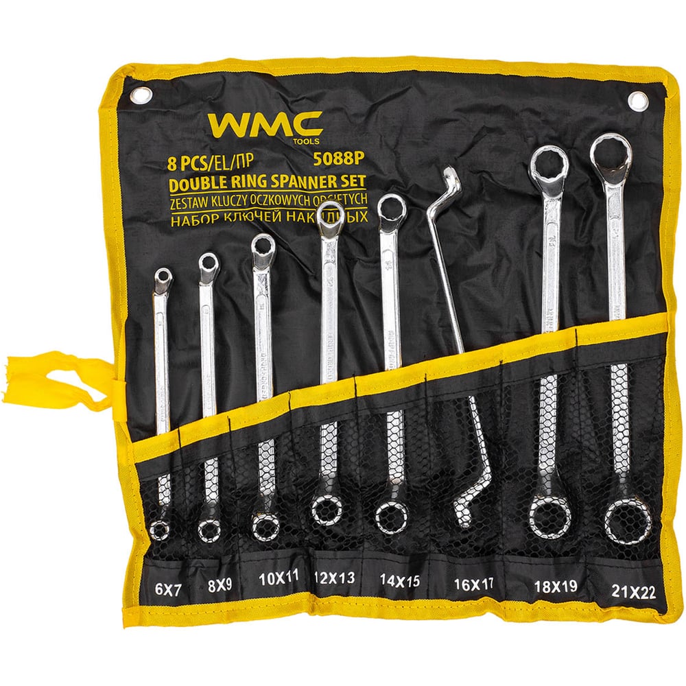 Изображение товара Набор накидных ключей WMC TOOLS 8 предметов CrV антикоррозийное покрытие