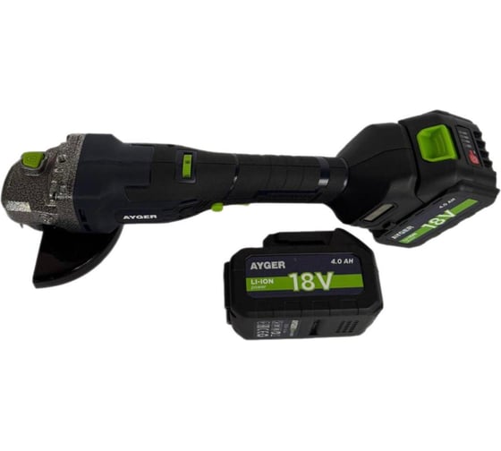 Изображение товара Машина углошлифовальная аккумуляторная бесщеточная AYGER 3000-10000 об/мин AG18BL4 new