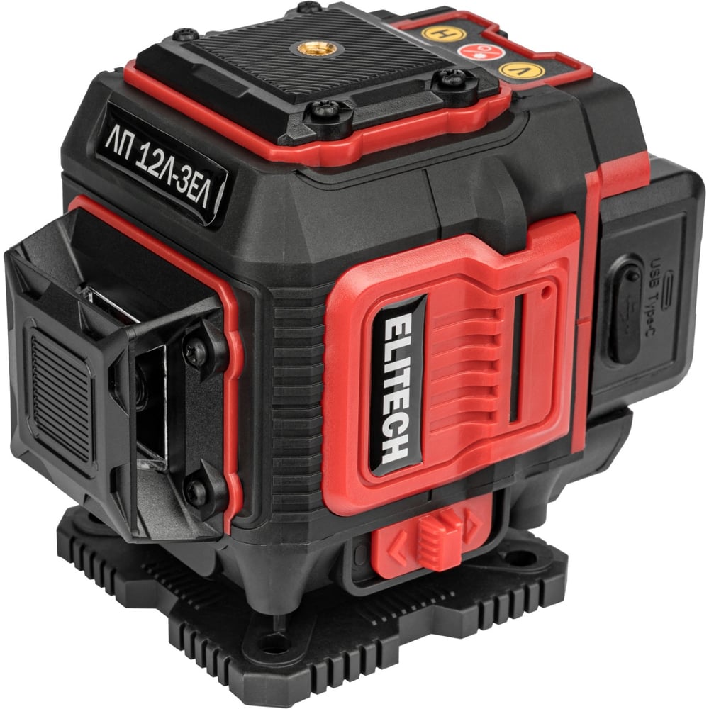 Изображение товара Лазерный нивелир Elitech ДМ ЛП 12Л-ЗЕЛ с зеленым лучом и пультом управления