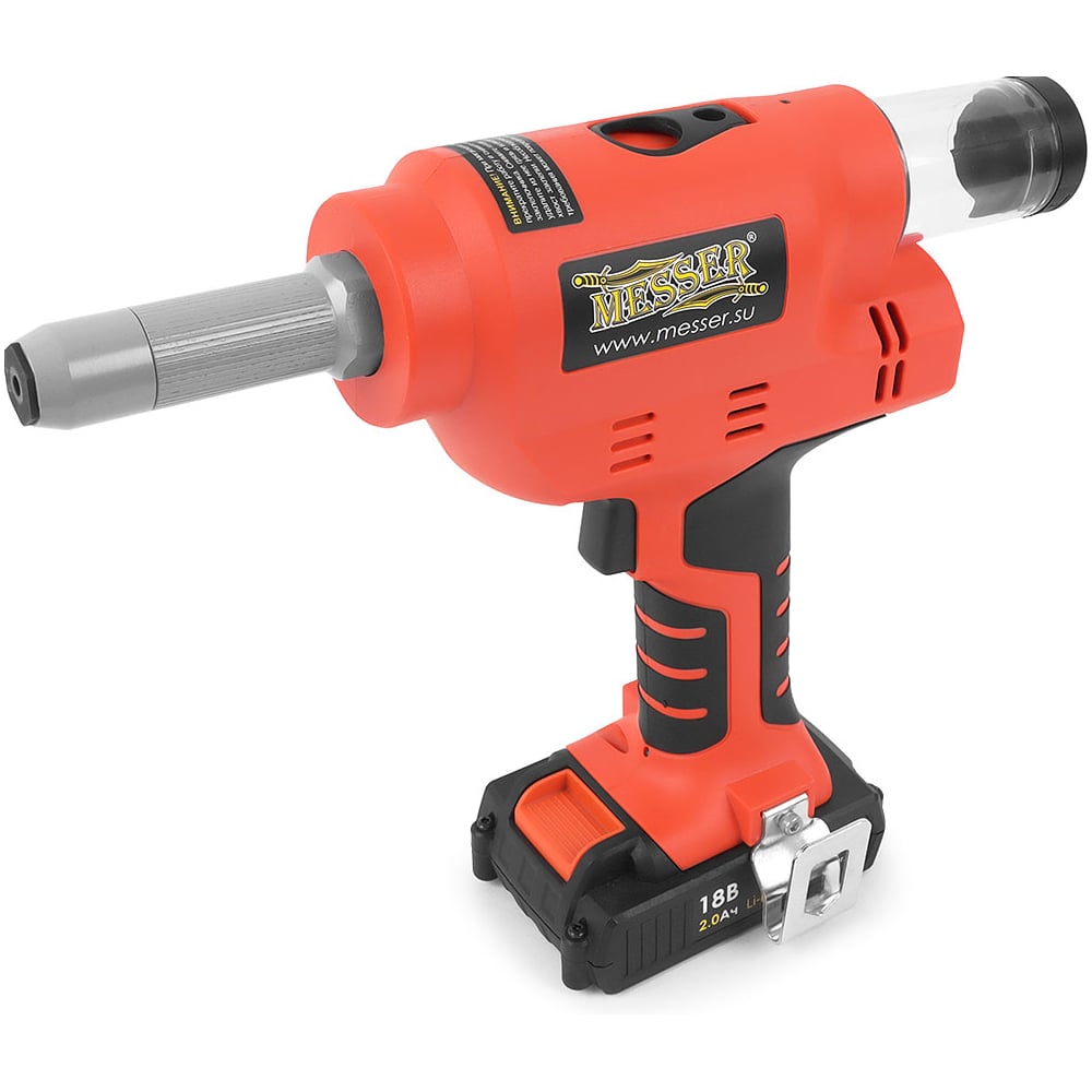 Изображение товара Аккумуляторный вытяжной заклепочник MESSER M1001 3.2-6.4 мм профессиональный