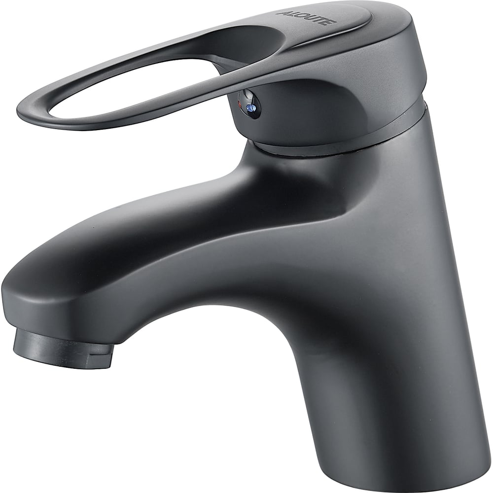 Изображение товара Смеситель для умывальника ALOUTE тюльпан короткий излив графит модель A3101Y