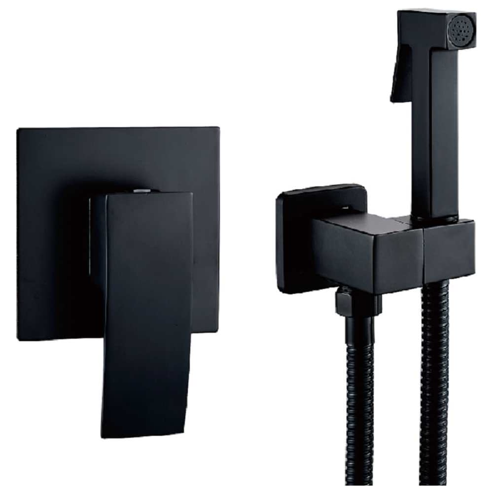 Изображение товара Смеситель для биде ALOUTE скрытый монтаж матовый черный A1125H