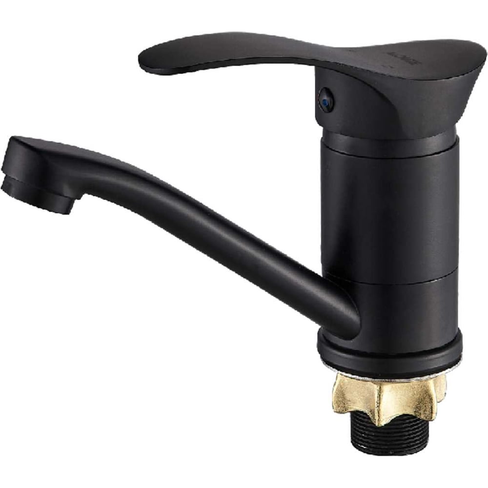 Изображение товара Современный черный однорычажный смеситель для умывальника ALOUTE A0103DH