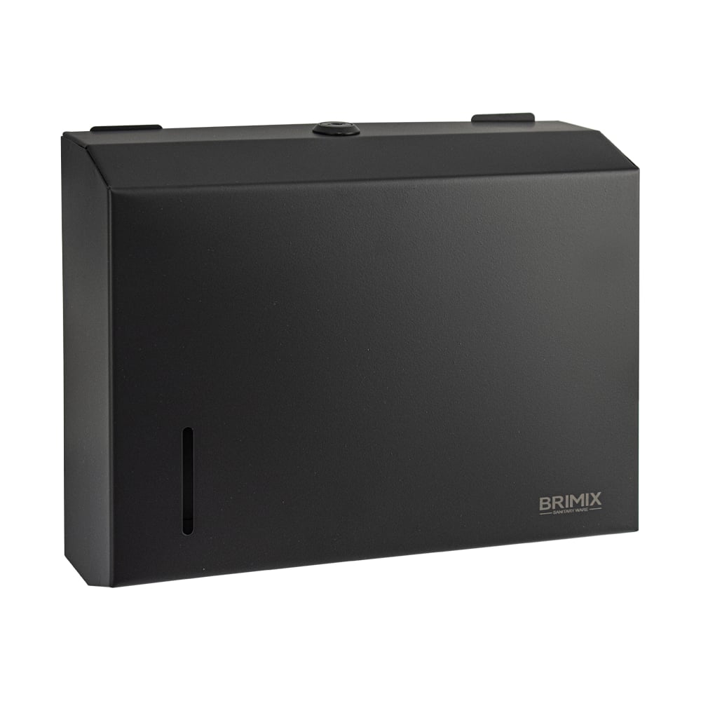 Изображение товара Диспенсер для бумажных полотенец BRIMIX Z сложения из нержавеющей стали черный