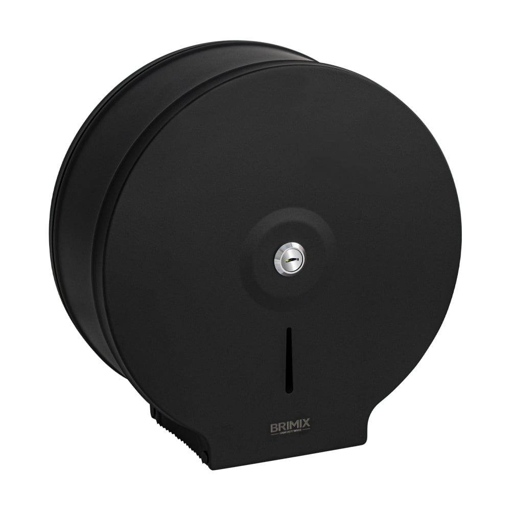 Изображение товара Диспенсер для туалетной бумаги BRIMIX с ключом из нержавеющей стали черный