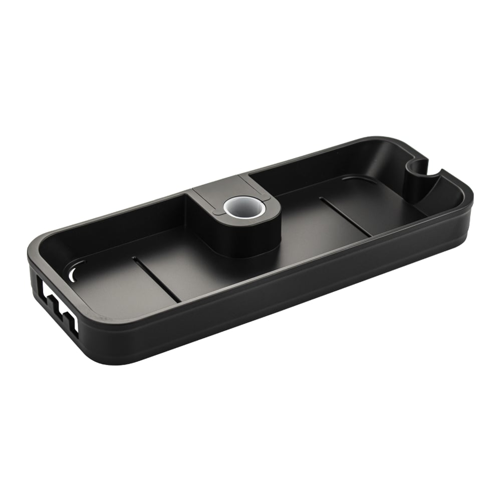 Изображение товара Полка для душевых стоек и стоек тропический душ BRIMIX из ABS пластика черная матовая