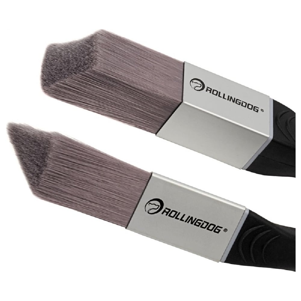 Изображение товара Набор кистей Rollingdog Professional DT1000 2 шт треугольная и прямоугольная смешанная щетина