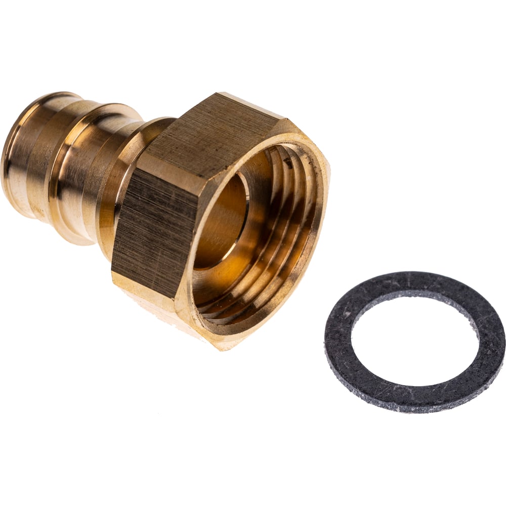 Изображение товара Соединитель для PE-X труб РОС радиальный латунь 25мм резьба 1F