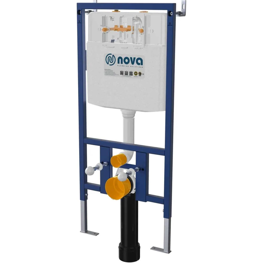 Изображение товара Инсталляция сантехническая Nova 4551 без кнопки для унитаза современной установки