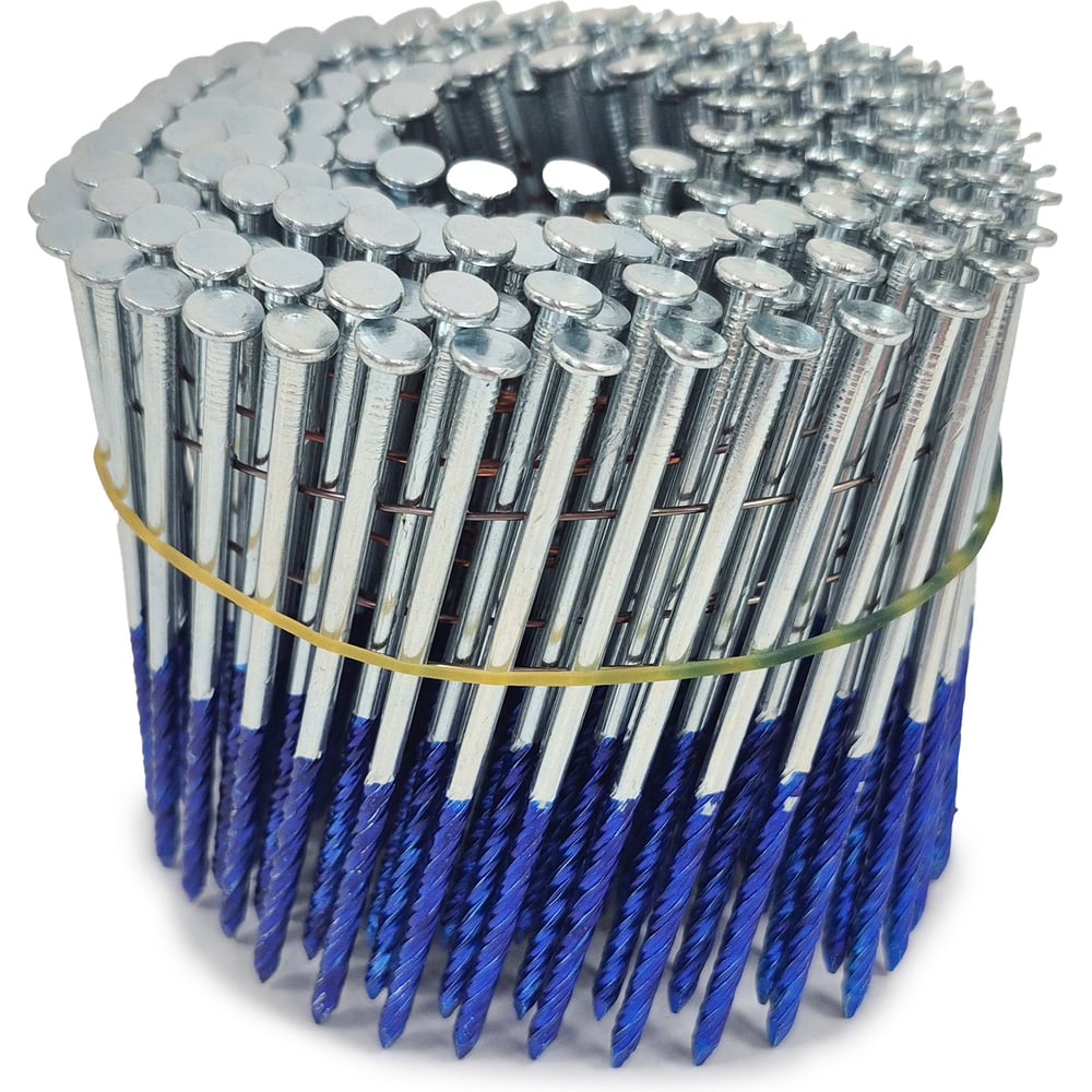 Изображение товара Строительные барабанные гвозди Finka 3.1х90 Screw NK цинк 1600 шт