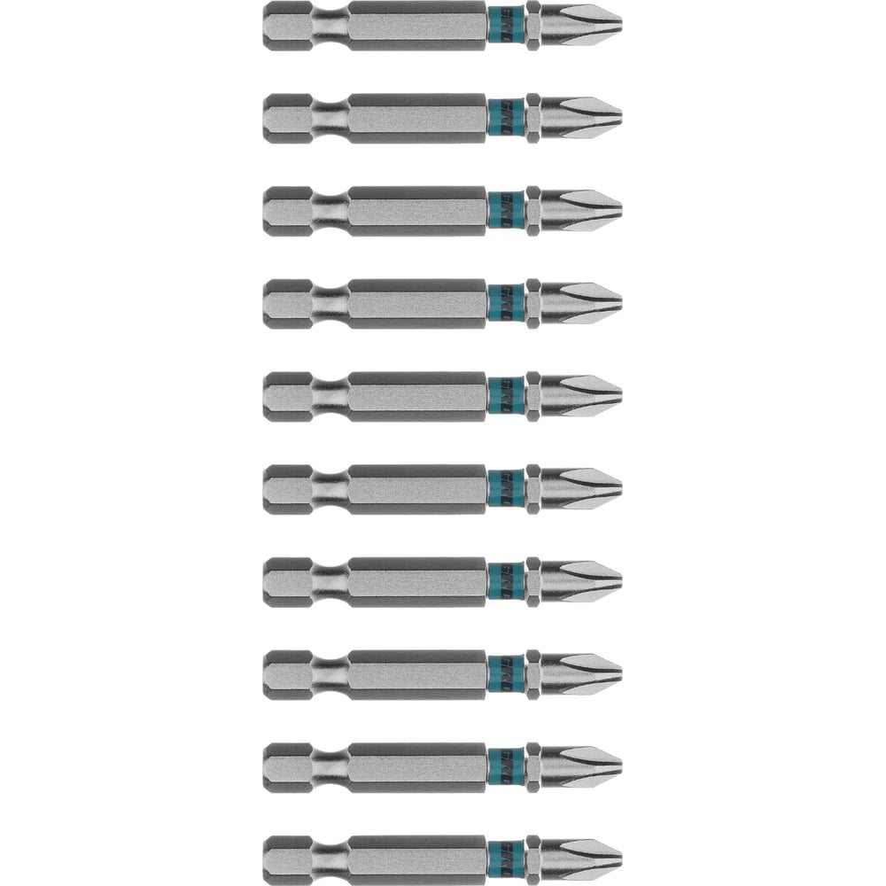Изображение товара Набор бит GROSS PH2 50мм для шуруповерта 10 шт комплект профессиональных монтажных принадлежностей